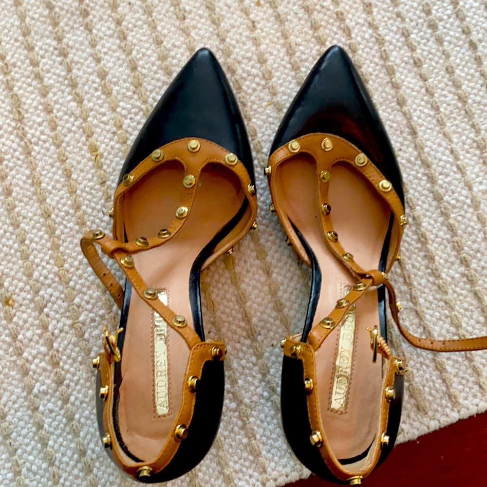 Audrey Brooke, spiked heels. Worn once.